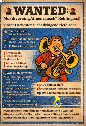 Wir suchen Verstärkung! Wir suchen Verstärkung!