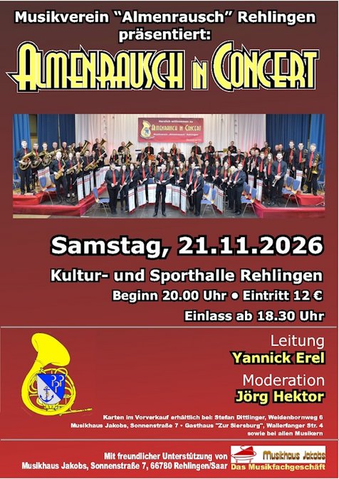 Plakat Jahreskonzert 2026 Plakat Jahreskonzert 2026